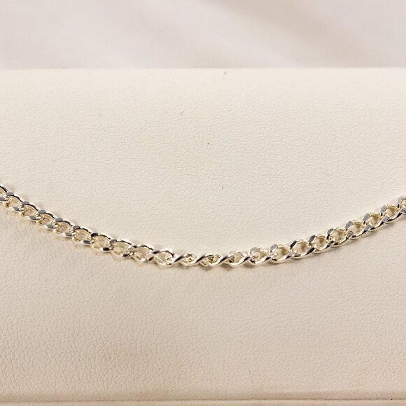 VTG 925 Sterling Silver Bracelet 7in Curb Chain 3mm Milor Italy 3.2g - Picture 2 of 11